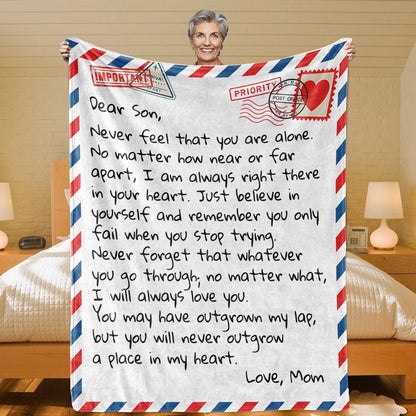 All Over Prints Dear Son - From Mom - Personalized Giant Love Letter Blanket - SS388