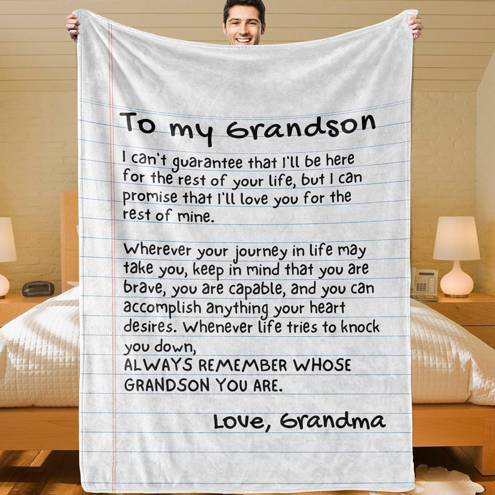 All Over Prints Grandson Love Note Style - Super Comfy Blanket - SS87