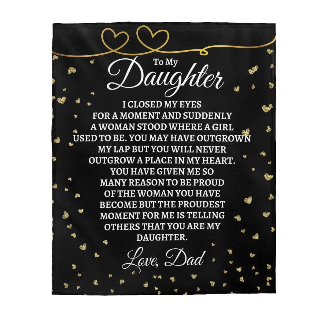 All Over Prints To My Daughter - Love, Dad - Super Comfy Blanket - SS45