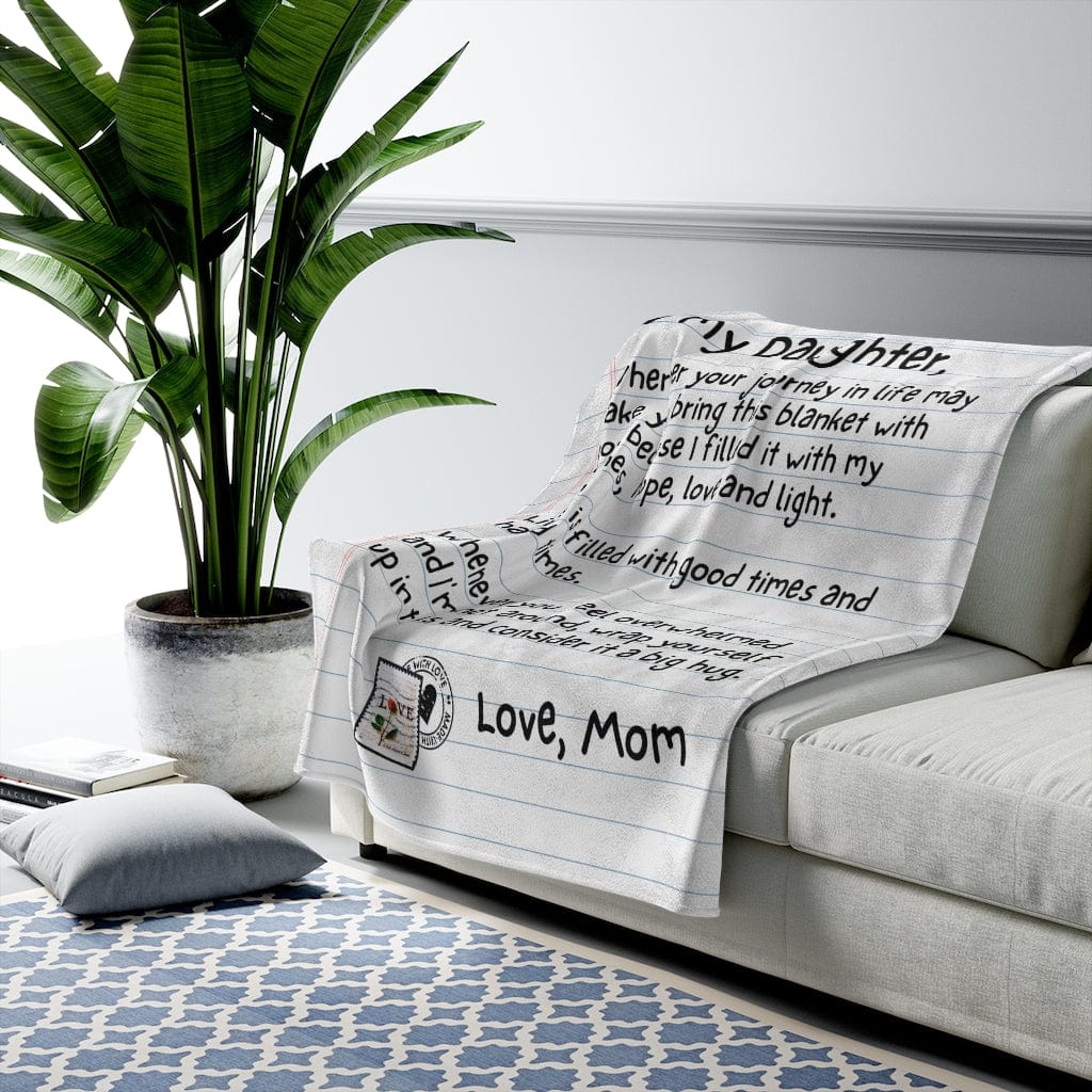 All Over Prints To My Daughter - Love, Mom - Super Comfy Blanket - SS61