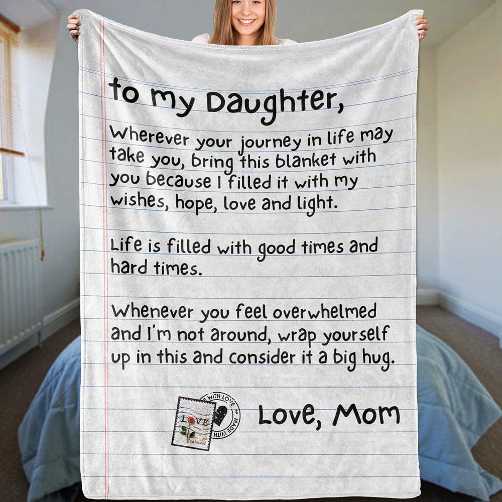 All Over Prints To My Daughter - Love, Mom - Super Comfy Blanket - SS61
