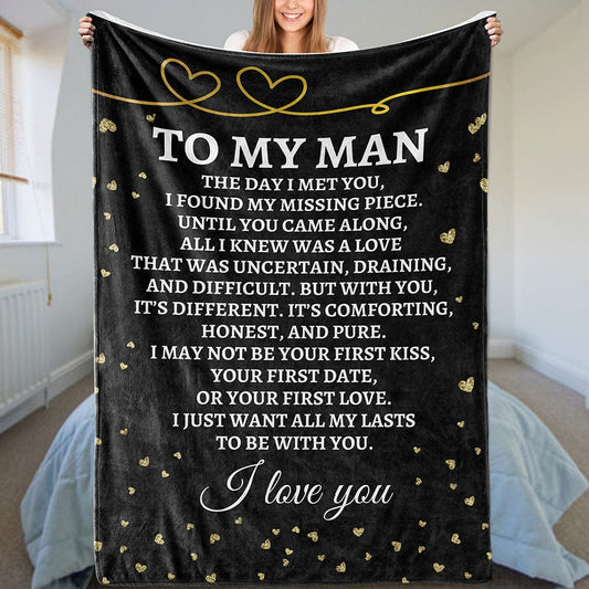 All Over Prints To My Man - Super Comfy Blanket - SS30