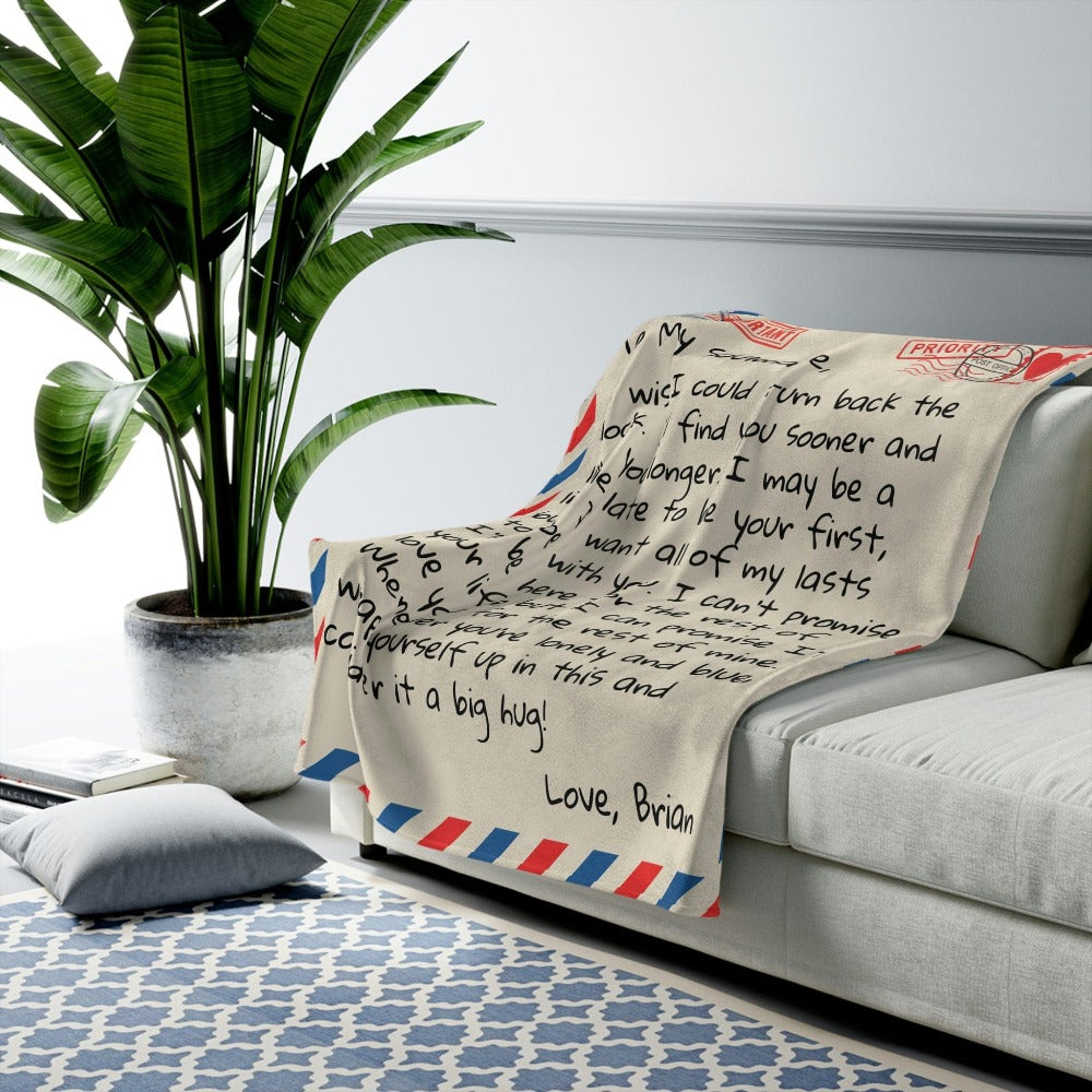 All Over Prints To My Soulmate - Personalized Giant Love Letter Blanket - SS467