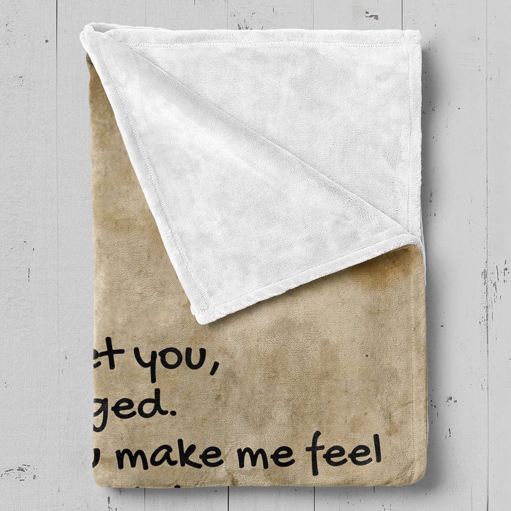 Vintage Style Giant Love Letter Personalized Blanket SS345 Sugar