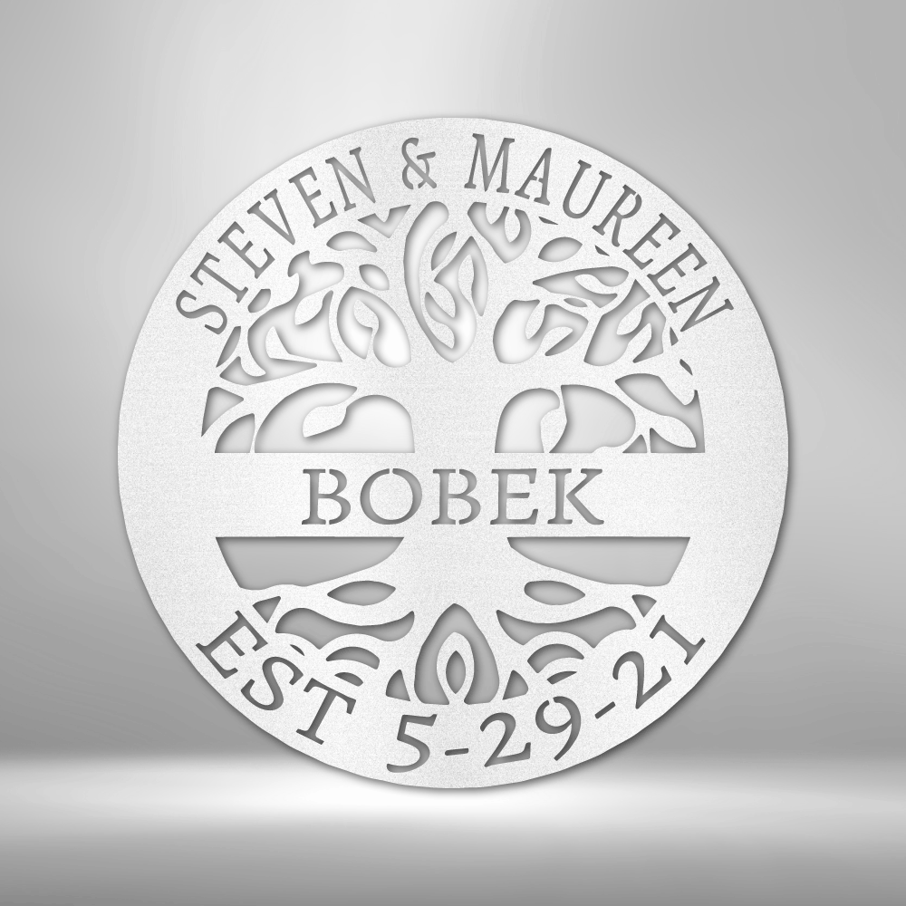 Custom Personalized Metal Wall Art (Tree of Life)