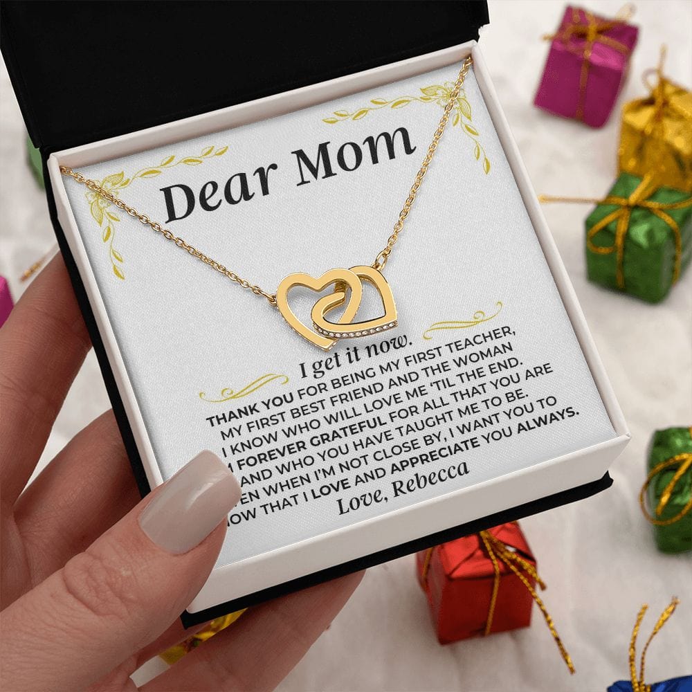 Jewelry Dear Mom - I Get It Now - Personalized Sign Off - Gift Set - SS419