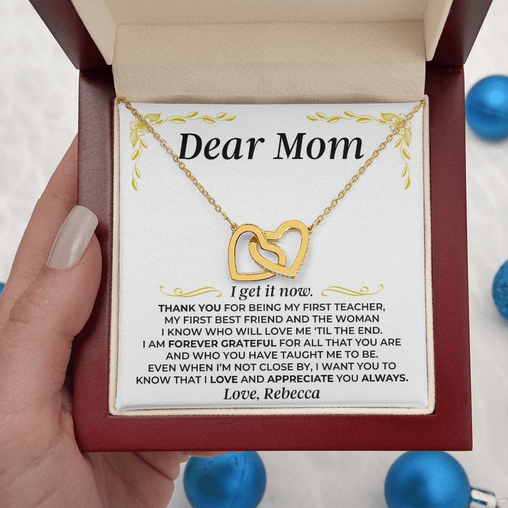 Jewelry Dear Mom - I Get It Now - Personalized Sign Off - Gift Set - SS419