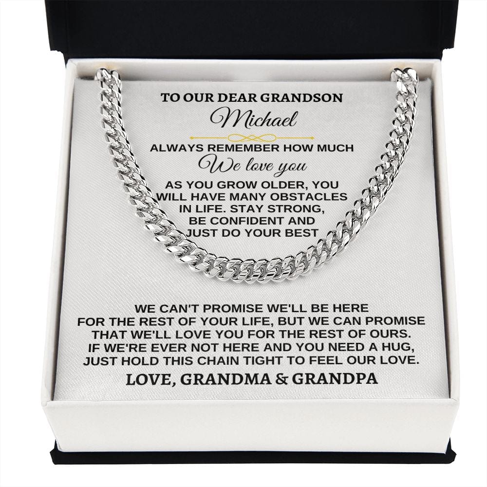 Jewelry For Grandson - Personalized Special Gift Set - SS258P