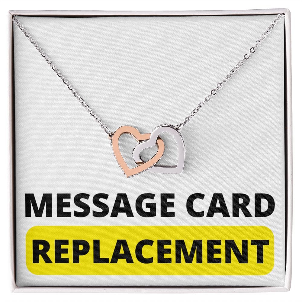 Jewelry MESSAGE CARD REPLACEMENT ONLY