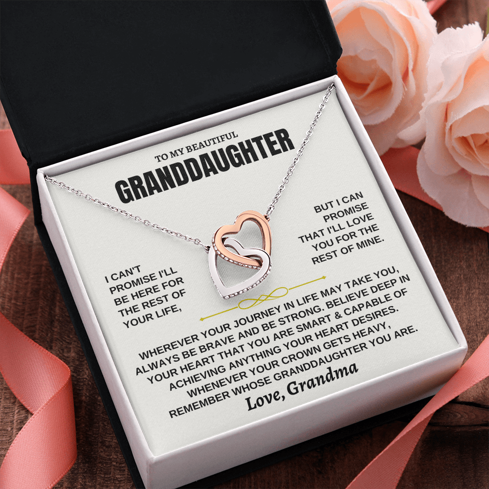 Jewelry "Remember Whose Granddaughter You Are" Love Grandma - Beautiful Gift Set - SS117-GRNM