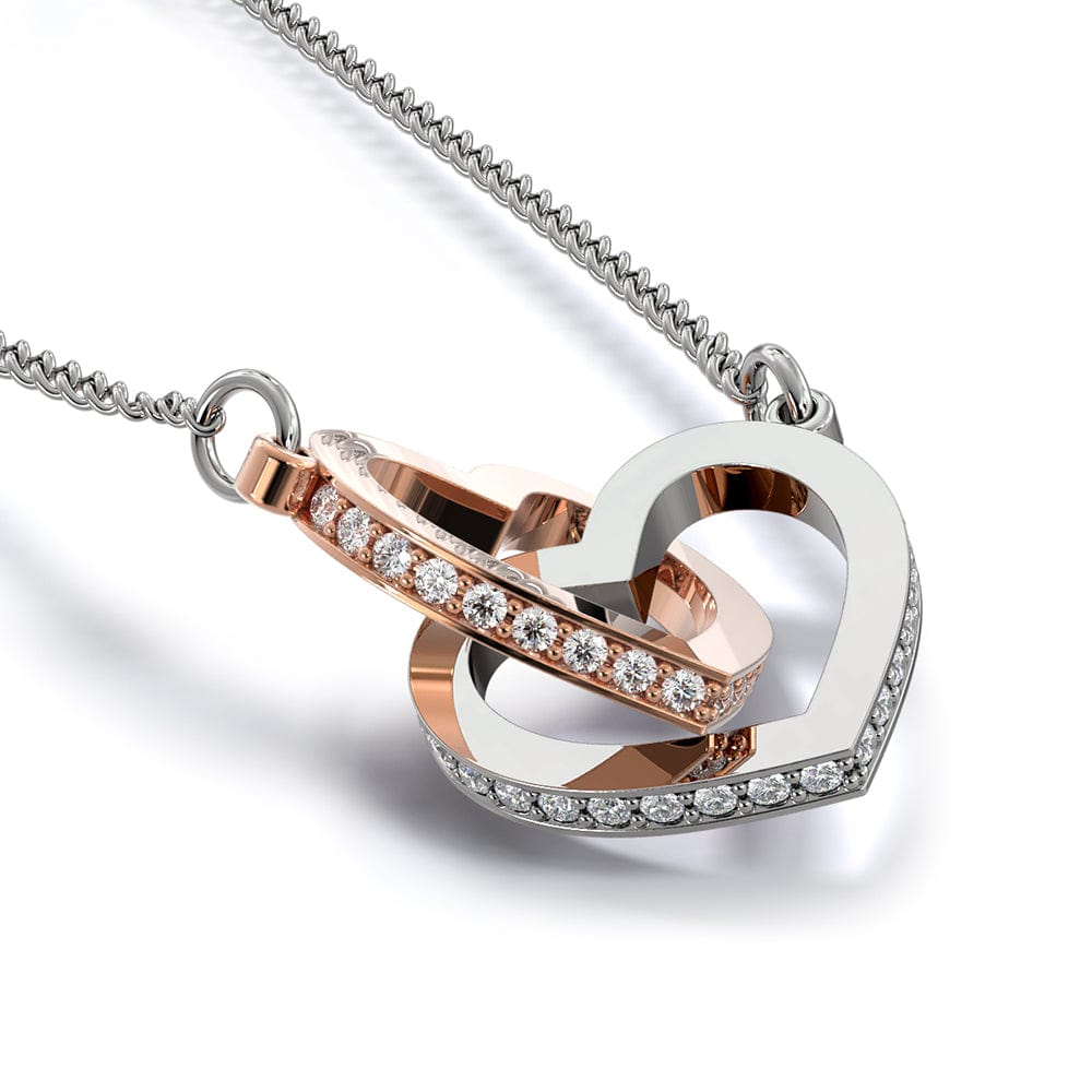 Jewelry To My Badass Daughter - Love Dad - Interlocking Hearts Gift Set - SS240D