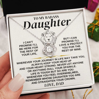 Jewelry To My Badass Daughter - Love Dad - Love Knot Gift Set - SS322