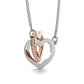 Jewelry To My Badass Daughter - Love Mom - Interlocking Hearts Gift Set - SS240M