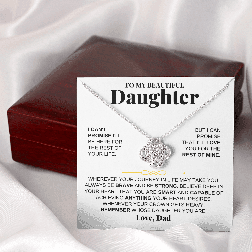 Jewelry To My Beautiful Daughter - Love Knot Gift Set - From Dad - SS117D-LK