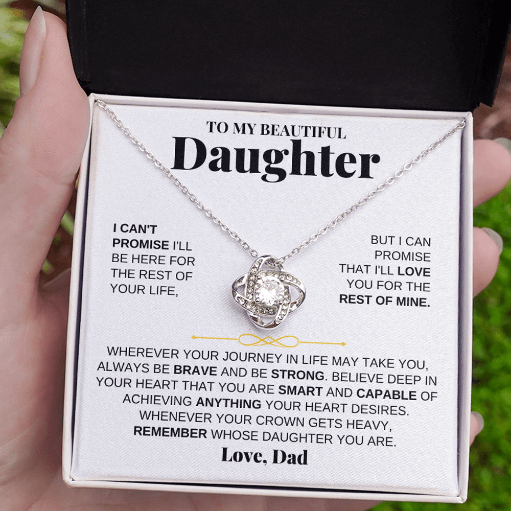 Jewelry To My Beautiful Daughter - Love Knot Gift Set - From Dad - SS117D-LK