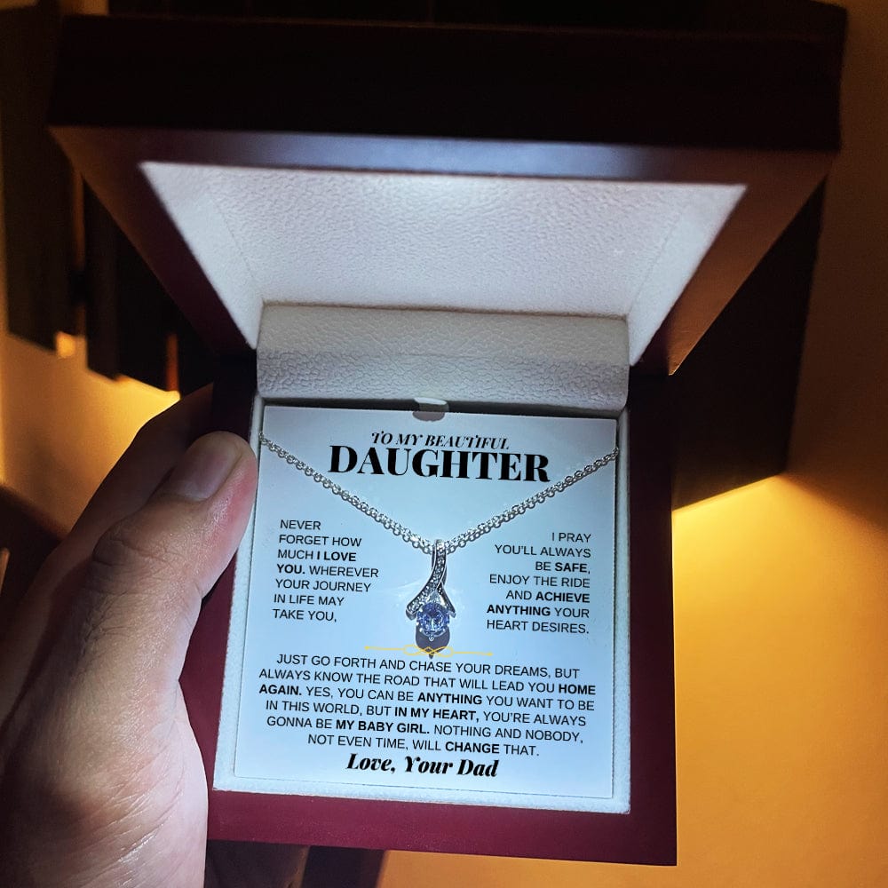 Jewelry To My Beautiful Daughter - Love Knot Gift Set - From Dad - SS224D