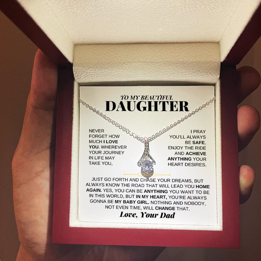Jewelry To My Beautiful Daughter - Love Knot Gift Set - From Dad - SS224D