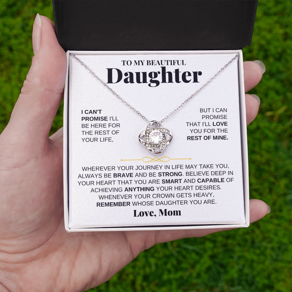 Jewelry To My Beautiful Daughter - Love Knot Gift Set - From Mom - SS117M-LK
