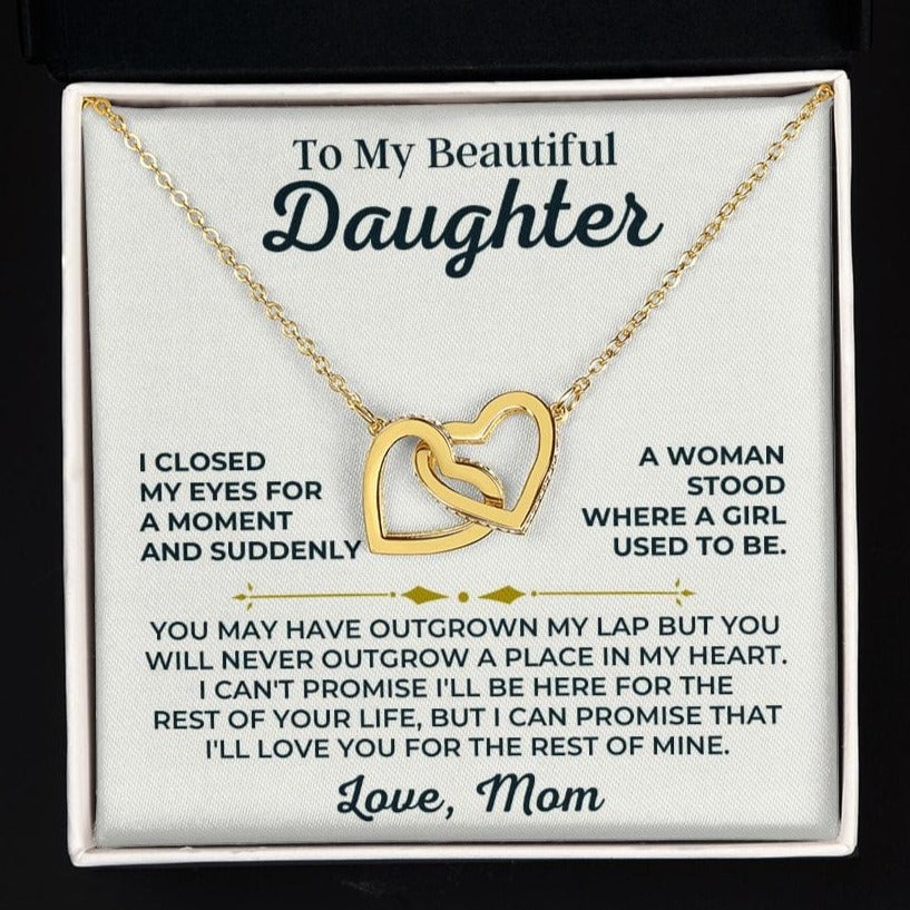 To My Beautiful Daughter - Love Mom - Forever Linked Hearts Gift Set ...