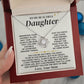 Jewelry To My Beautiful Daughter - Mom - Love Knot Necklace Gift Set - SS325M