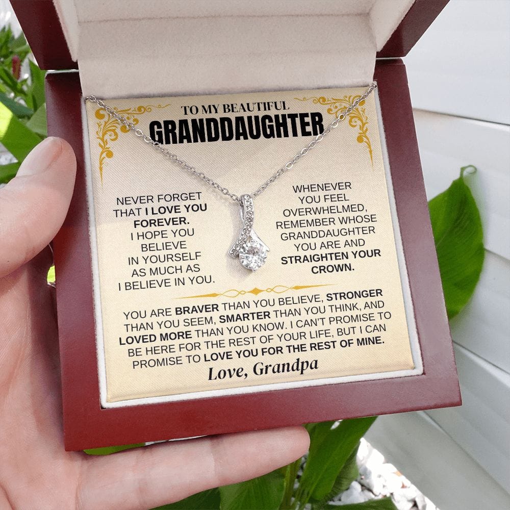 Jewelry To My Beautiful Granddaughter - Beautiful Necklace Gift Set - SS342