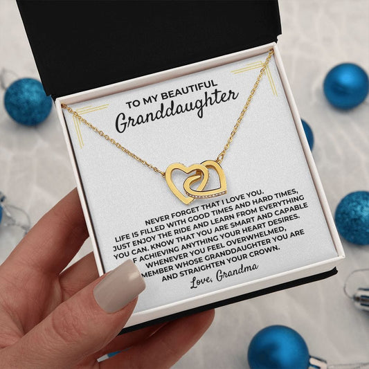 Jewelry To My Beautiful Granddaughter - Grandma - Interlocked Gift Set - SS393GM