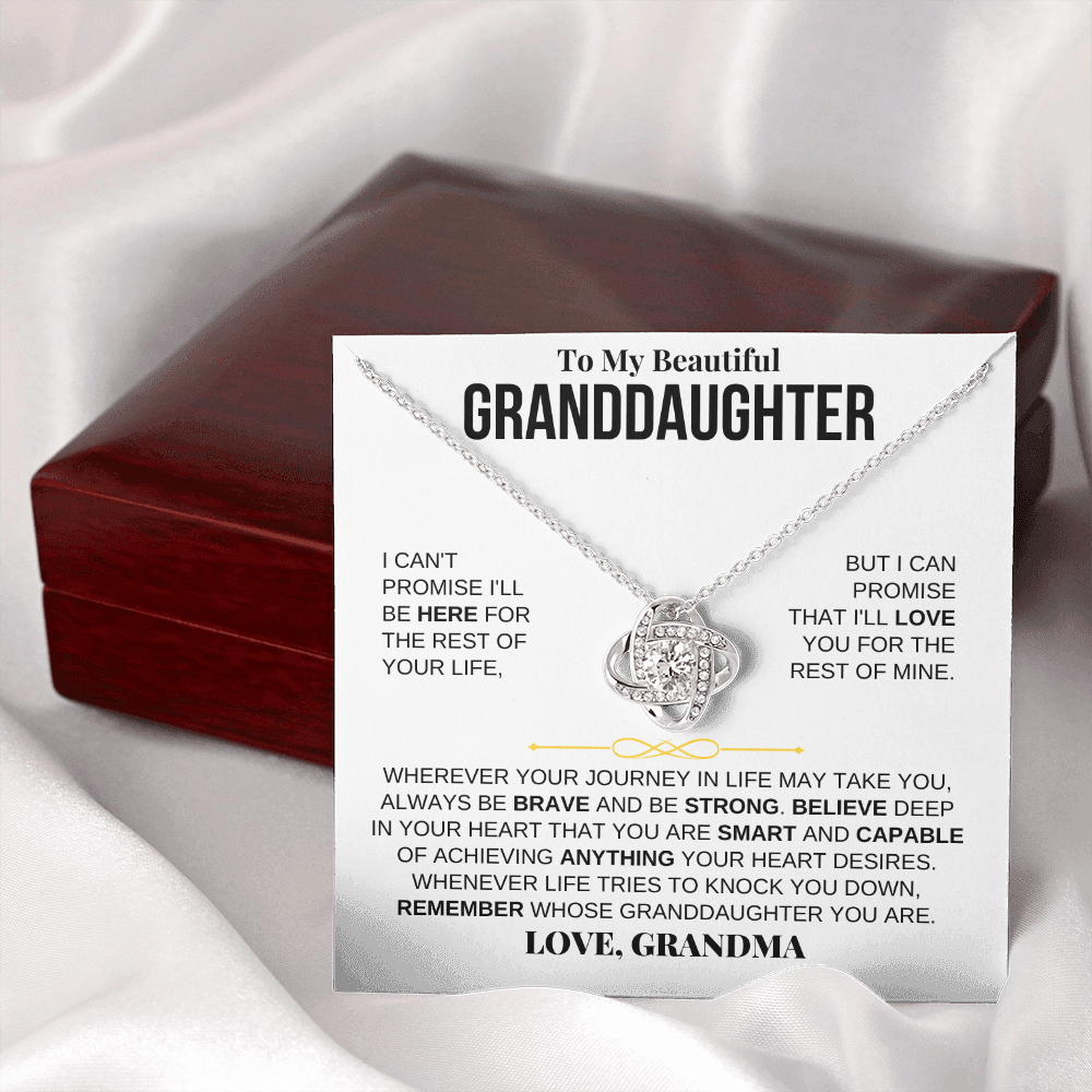 Jewelry To My Beautiful Granddaughter - Love Knot Gift Set - SS117LK3