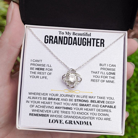 Jewelry To My Beautiful Granddaughter - Love Knot Gift Set - SS117LK3