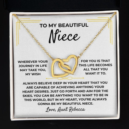 Jewelry To My Beautiful Niece - Personalized Gift Set - SS383