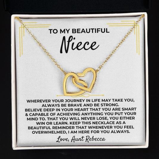 Jewelry To My Beautiful Niece - Personalized Gift Set - SS384
