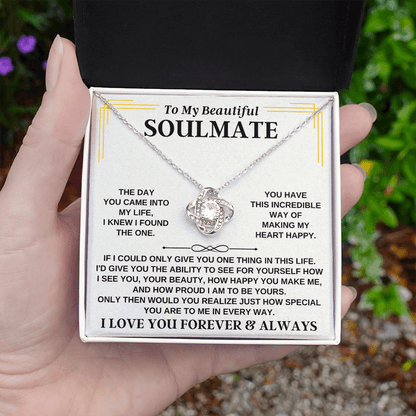 Jewelry To My Beautiful Soulmate - Love Knot Gift Set - SS267