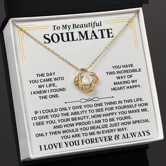 Jewelry To My Beautiful Soulmate - Love Knot Gift Set - SS267