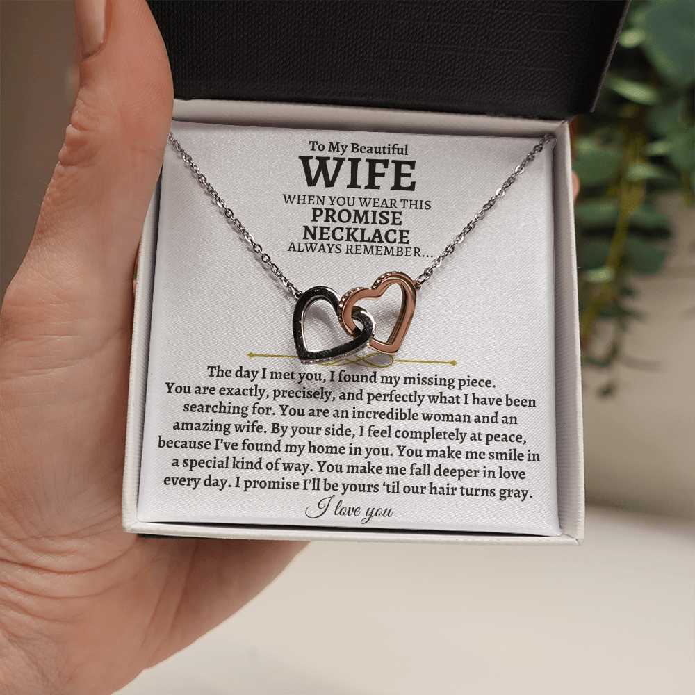 Jewelry To My Beautiful Wife - Intertwined Hearts Gift Set - SS83
