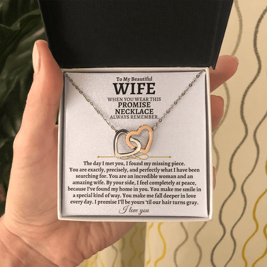 Jewelry To My Beautiful Wife - Intertwined Hearts Gift Set - SS83