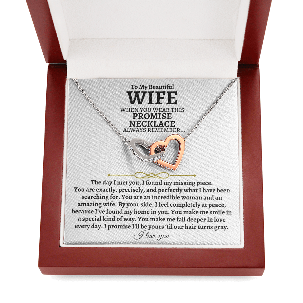 Jewelry To My Beautiful Wife - Intertwined Hearts Gift Set - SS83