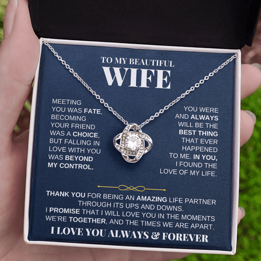 Jewelry To My Beautiful Wife - Love Knot Gift Set - SS229