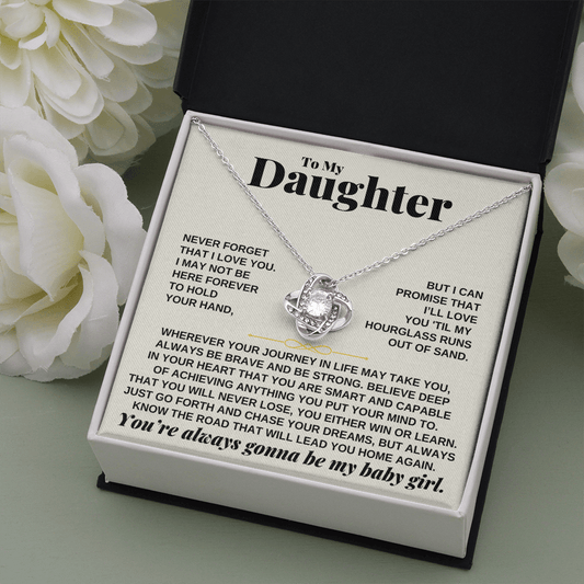 Jewelry To My Daughter - Beautiful Love Knot Gift Set - SS249