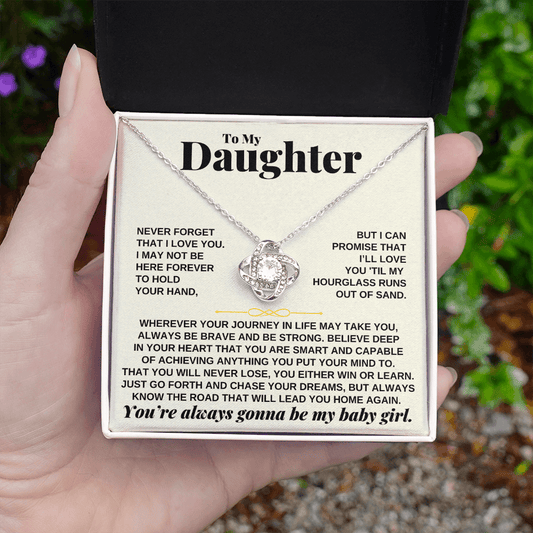 Jewelry To My Daughter - Beautiful Love Knot Gift Set - SS249