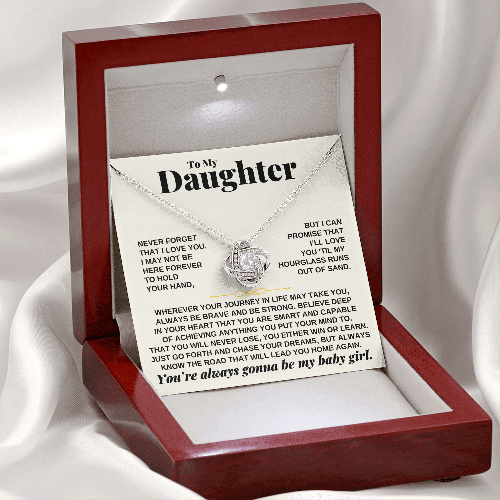 Jewelry To My Daughter - Beautiful Love Knot Gift Set - SS249