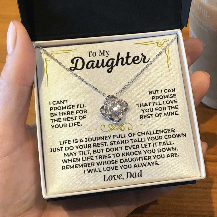 Jewelry To My Daughter - Love Dad - Love Knot Gift Set - SS433V2
