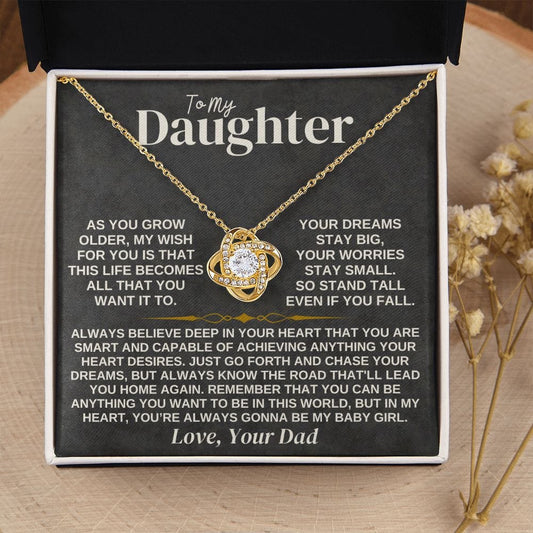 Jewelry To My Daughter - Love Dad - Necklace Gift Set - SS307