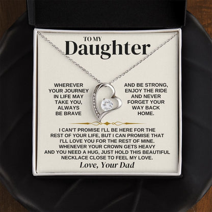 Jewelry To My Daughter - Love Dad - Necklace Gift Set - SS310D