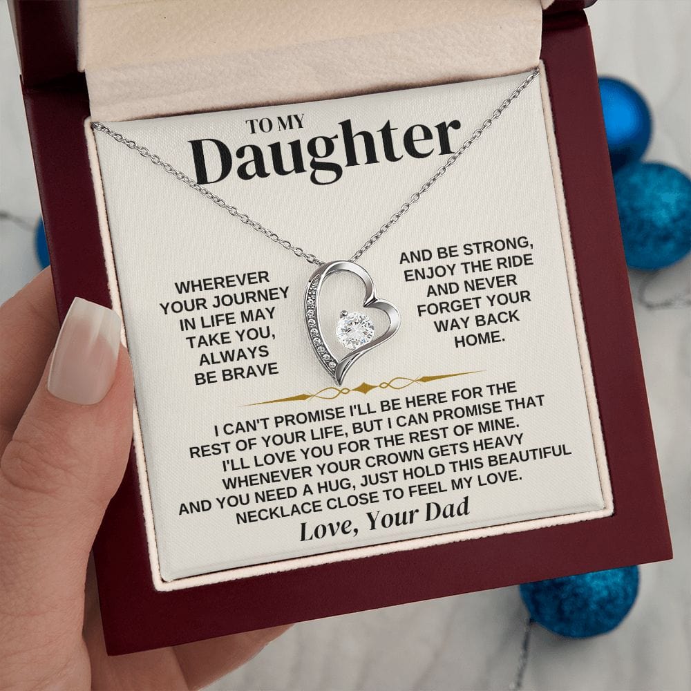 Jewelry To My Daughter - Love Dad - Necklace Gift Set - SS310D