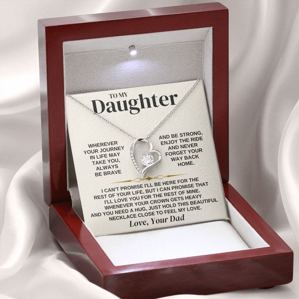 Jewelry To My Daughter - Love Dad - Necklace Gift Set - SS310D