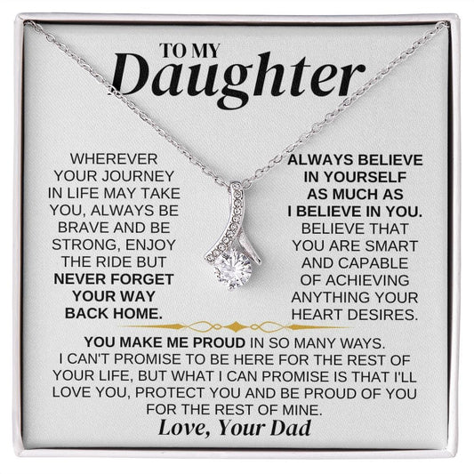 Jewelry To My Daughter - Love Dad - Necklace Gift Set - SS318V2