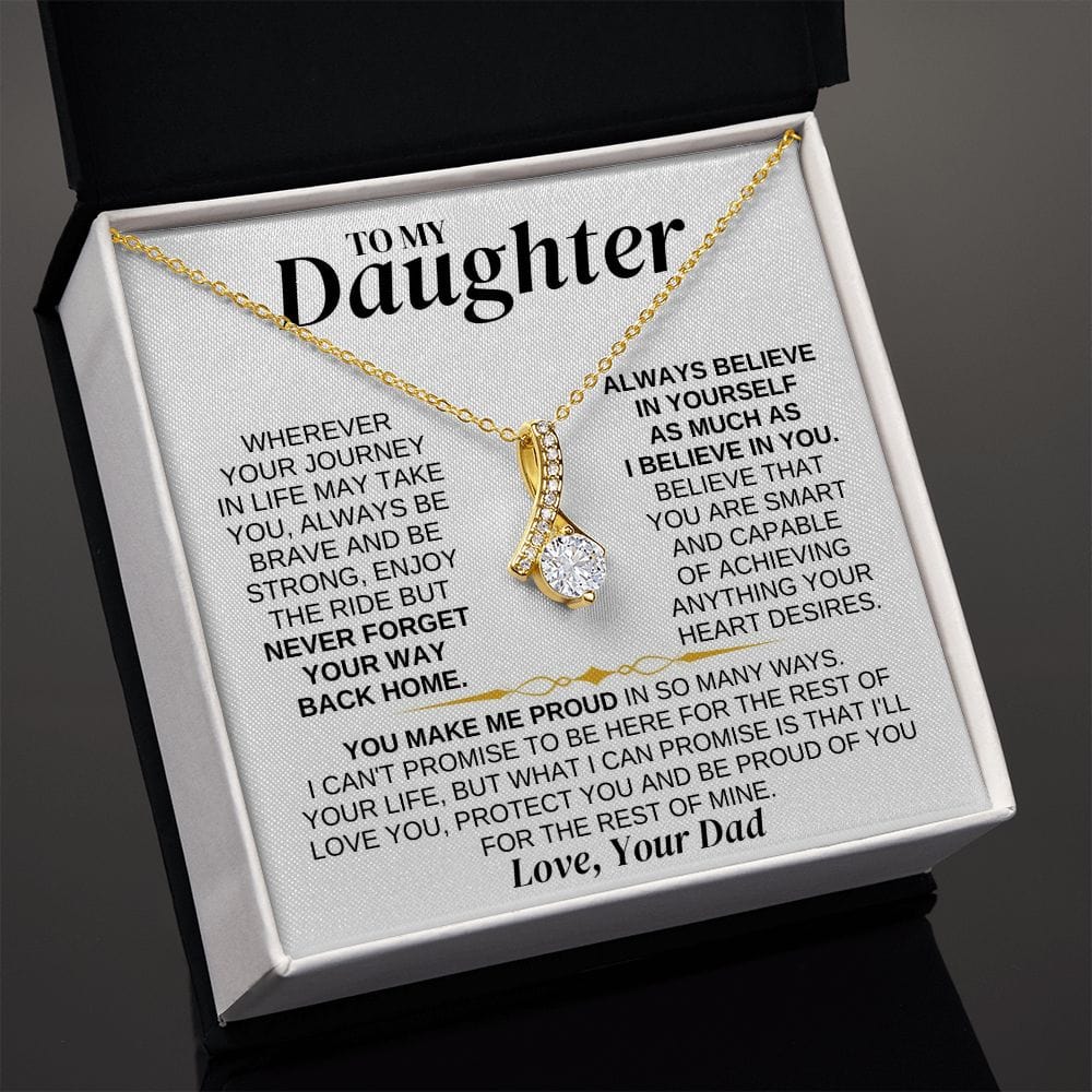 Jewelry To My Daughter - Love Dad - Necklace Gift Set - SS318V2