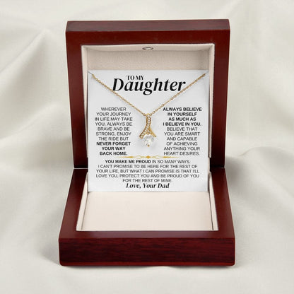 Jewelry To My Daughter - Love Dad - Necklace Gift Set - SS318V2