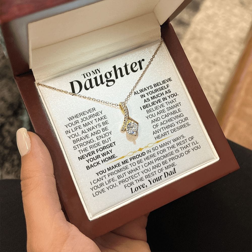 Jewelry To My Daughter - Love Dad - Necklace Gift Set - SS318V2