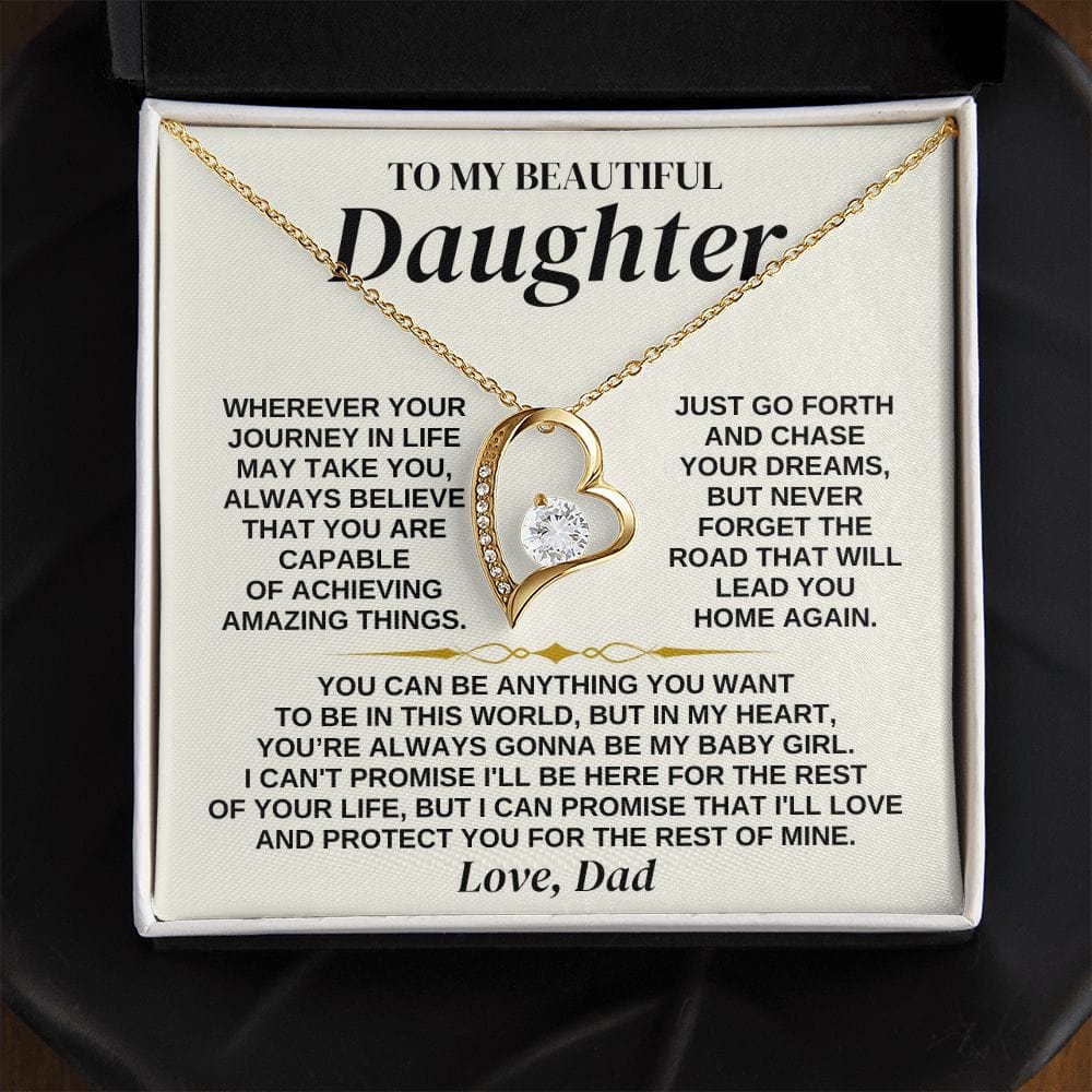 Jewelry To My Daughter - Love Dad - Necklace Gift Set - SS324D