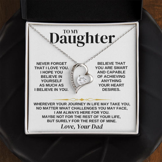 Jewelry To My Daughter - Love Dad - Necklace Gift Set - SS346